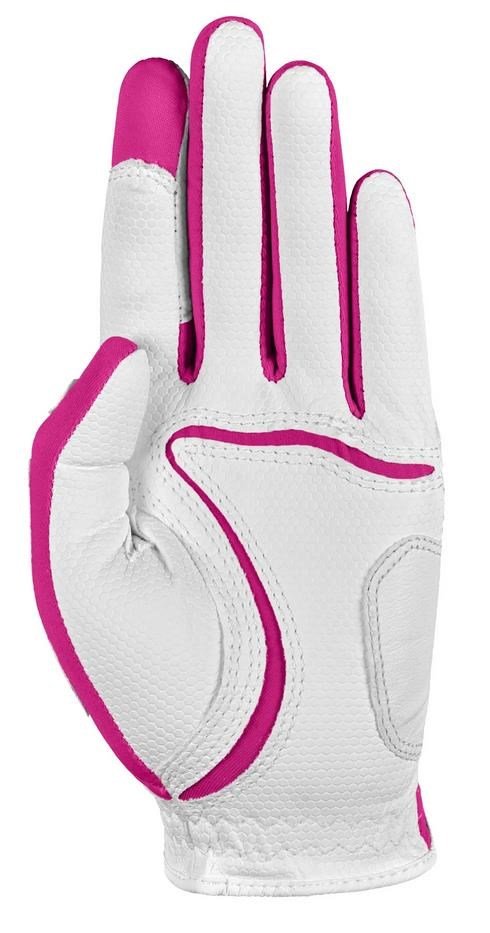 Zoom Zoom Weather dam golfhandske, vit/fuchsia