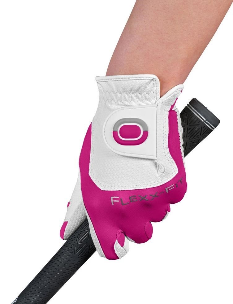 Zoom Zoom Weather dam golfhandske, vit/fuchsia