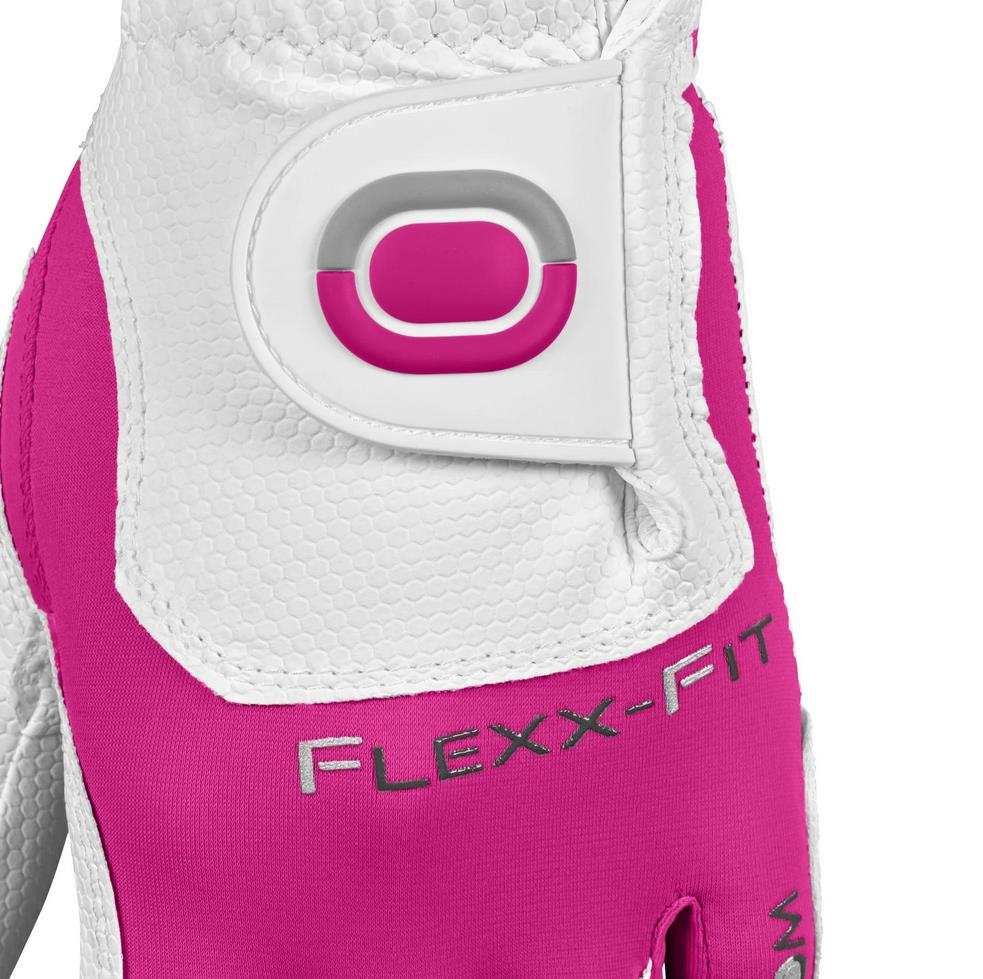 Zoom Zoom Weather dam golfhandske, vit/fuchsia