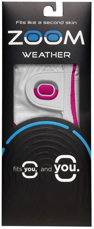 Zoom Zoom Weather dam golfhandske, vit/fuchsia