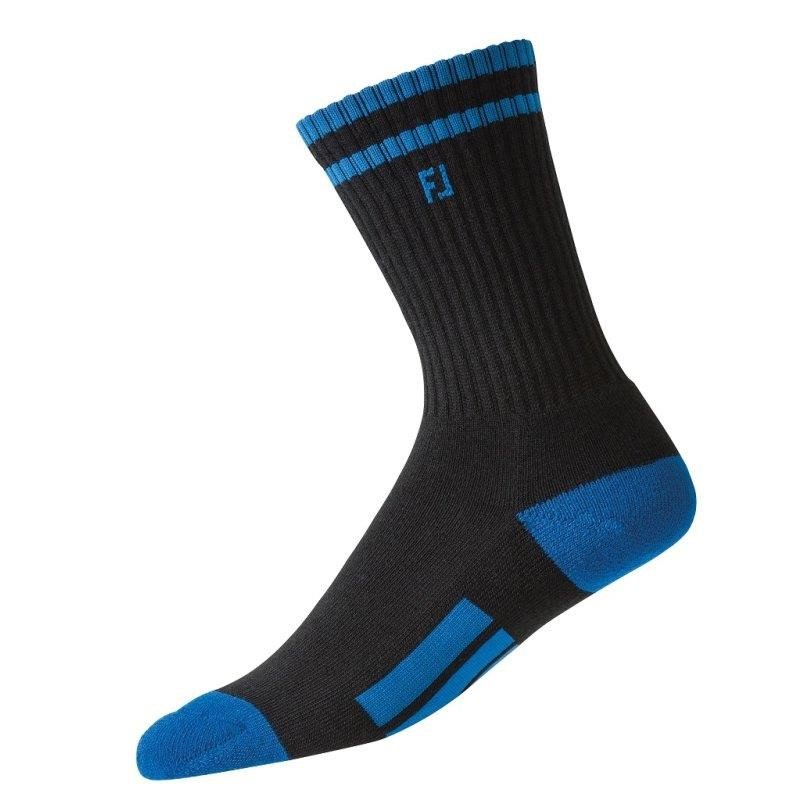 FootJoy ProDry Crew junior strumpor, svart/blå
