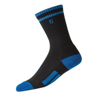 FootJoy ProDry Crew junior strumpor, svart/blå