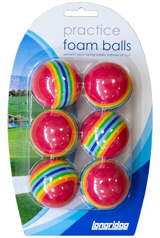 Longridge Multi-Coloured Foam Balls golfbollar