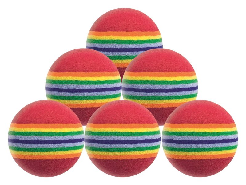 Longridge Multi-Coloured Foam Balls golfbollar