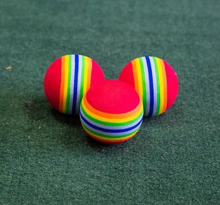 Longridge Multi-Coloured Foam Balls golfbollar