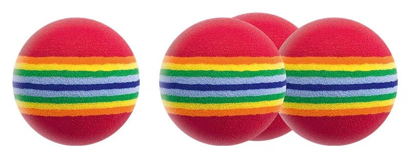 Longridge Multi-Coloured Foam Balls golfbollar