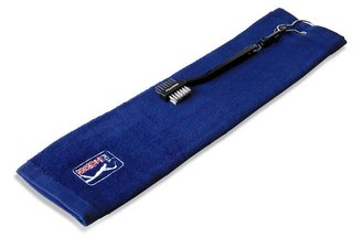 PGA Tour Golf Towel and Club Brush Set, mörkblå