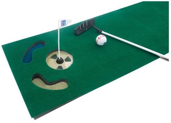 PGA Tour 6ft home/office putting set 1,84m + träningsboll, hopfällbar putter