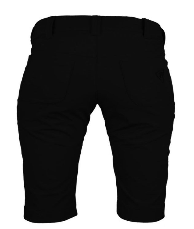 Tony Trevis ladies short slim fit damshorts, svart
