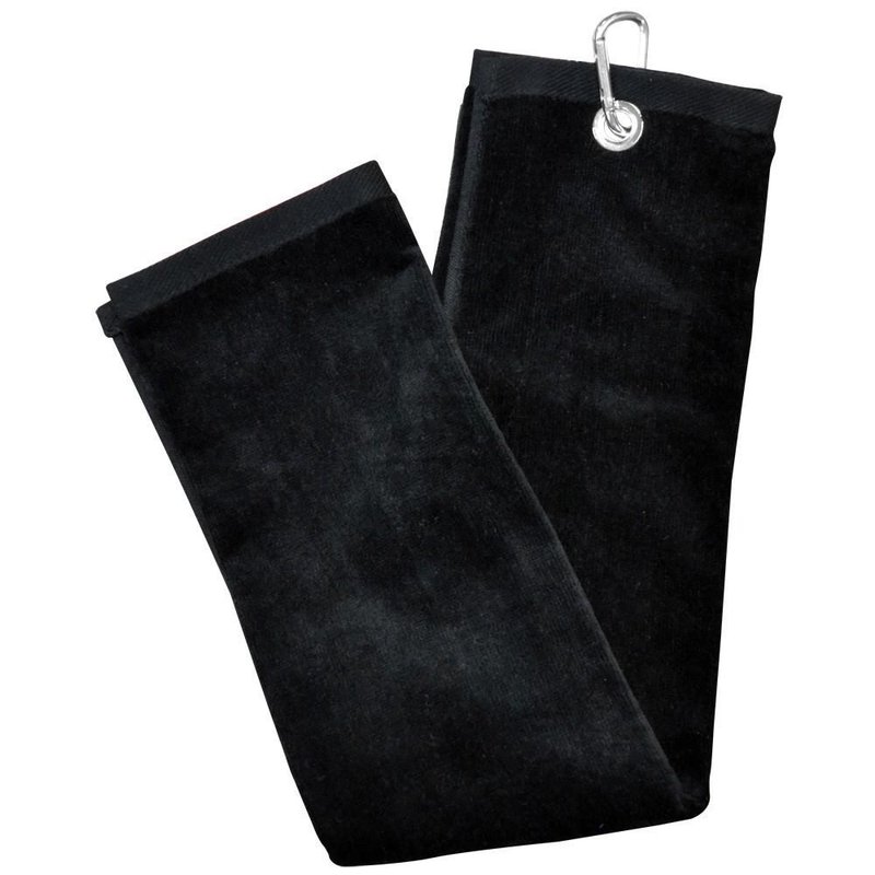 Longridge Blank Luxury Three Fold golfhandduk, svart