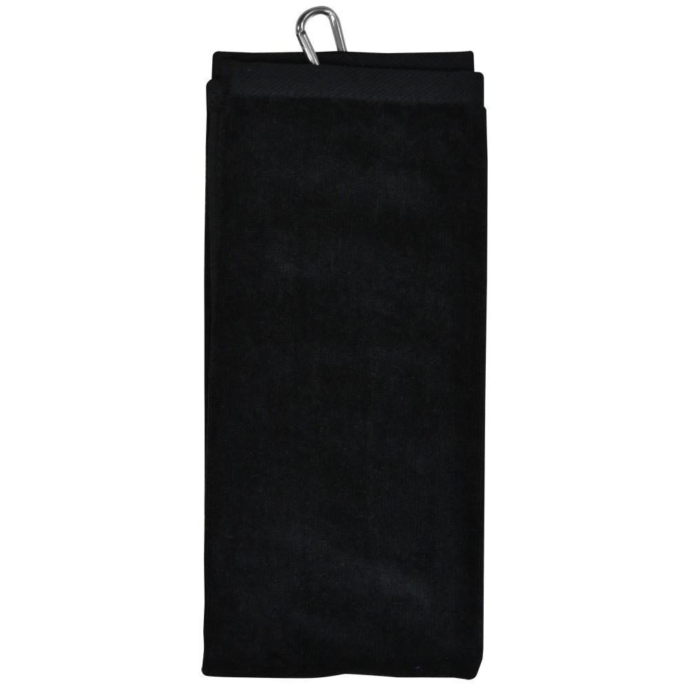 Longridge Blank Luxury Three Fold golfhandduk, svart
