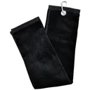 Longridge Blank Luxury Three Fold golfhandduk, svart
