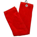 Longridge Blank Luxury Three Fold golfhandduk, röd