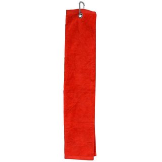 Longridge Blank Luxury Three Fold golfhandduk, röd