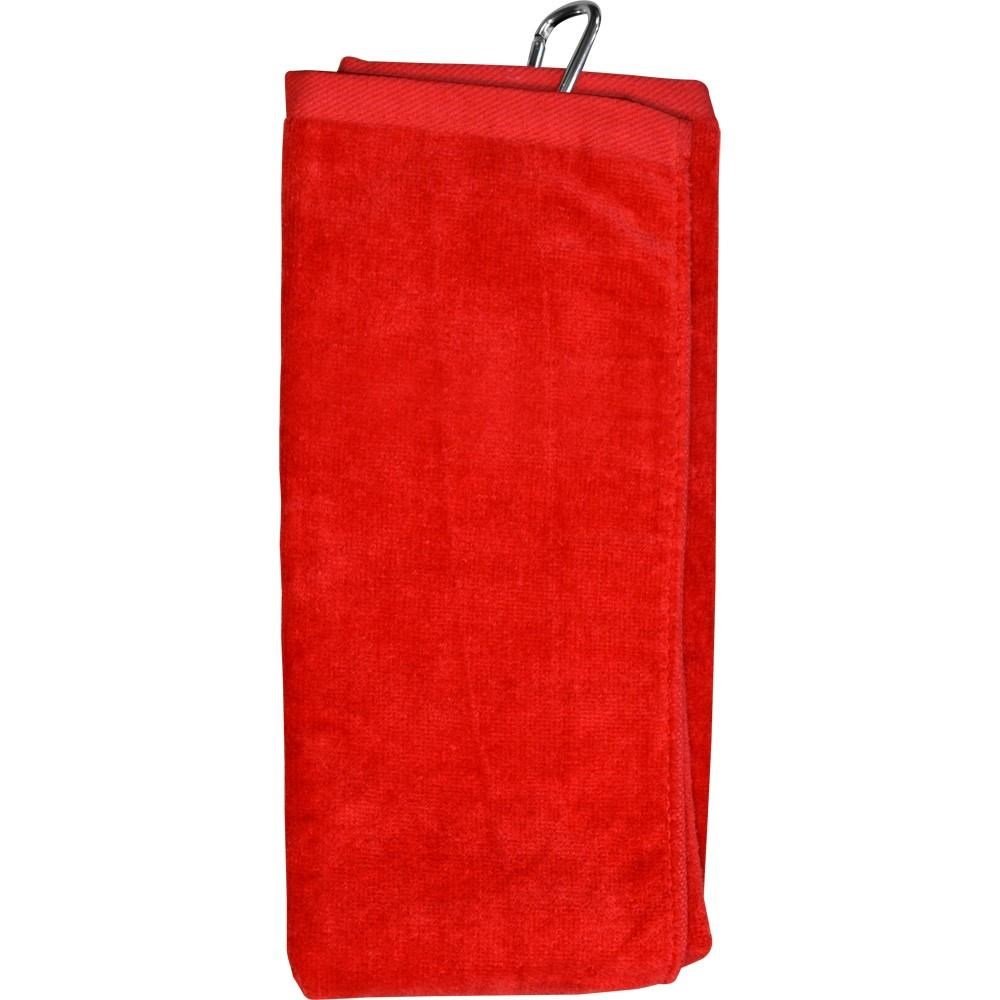 Longridge Blank Luxury Three Fold golfhandduk, röd