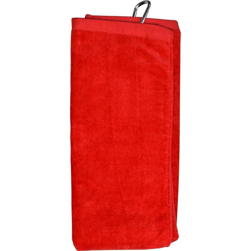 Longridge Blank Luxury Three Fold golfhandduk, röd
