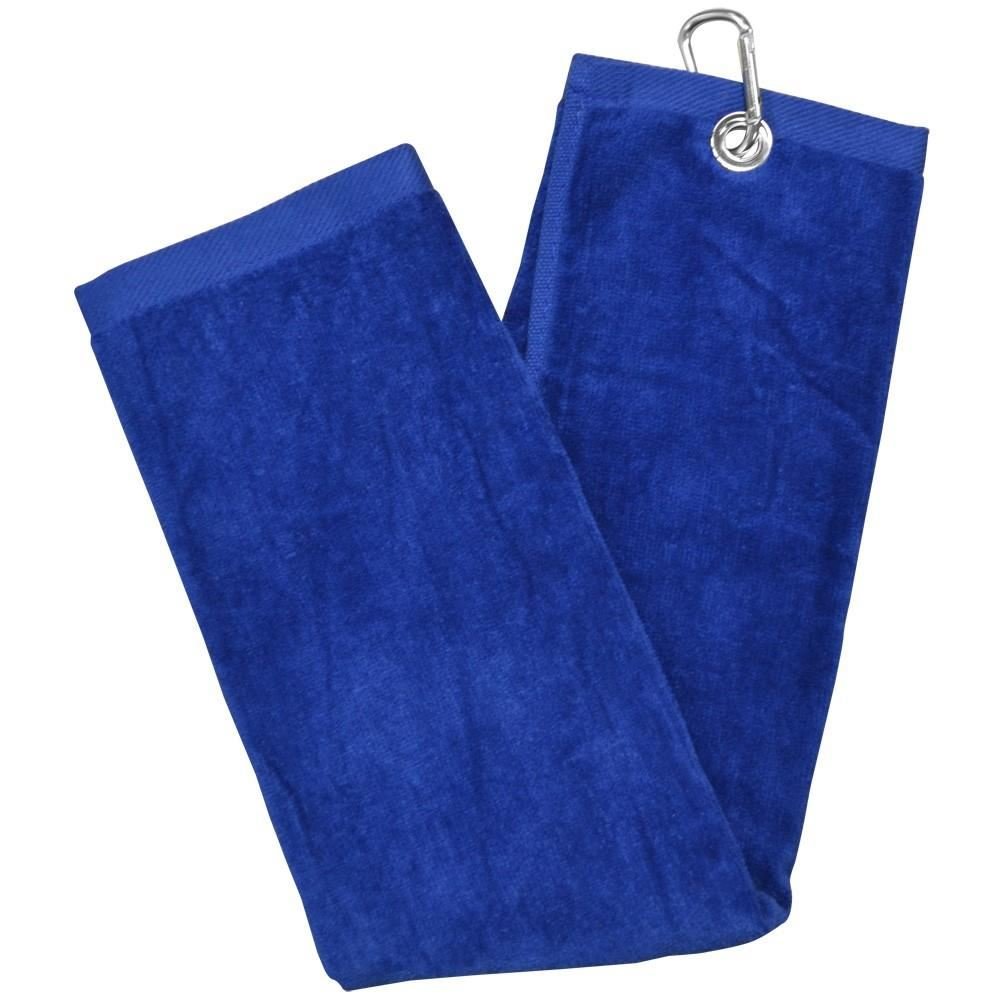 Longridge Blank Luxury Three Fold golfhandduk, blå