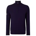 Callaway Windstopper 1/4 Zipped herr tröja, peacoat