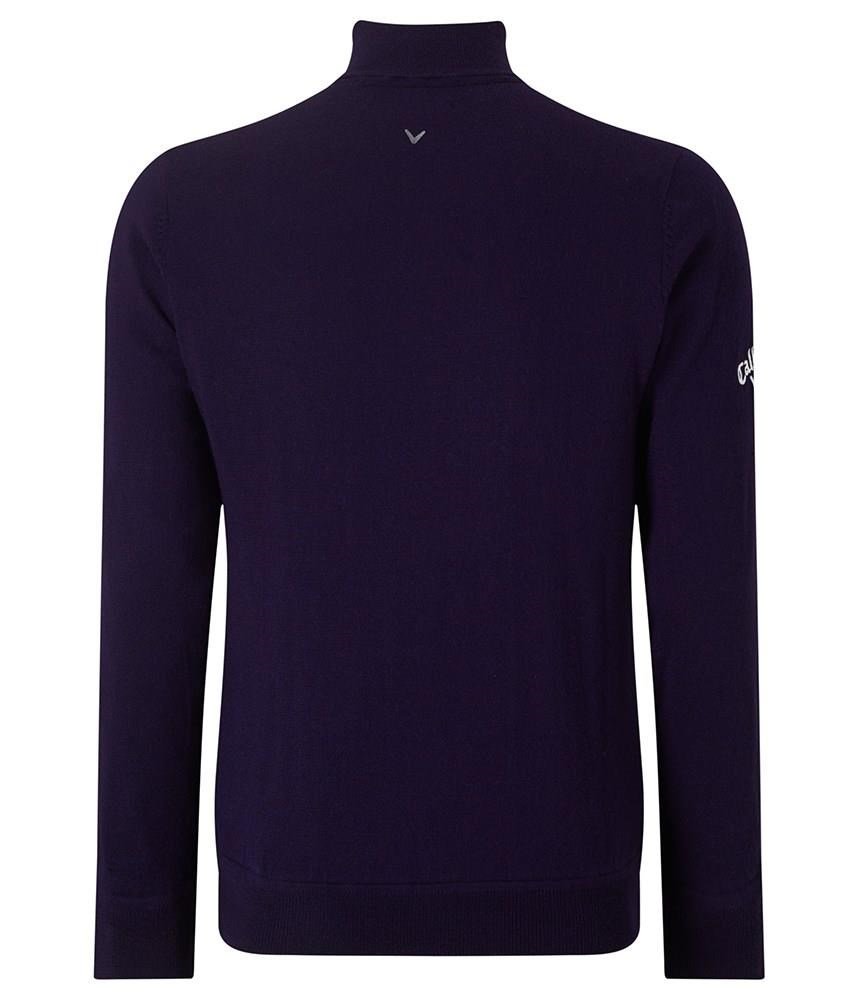 Callaway Windstopper 1/4 Zipped herr tröja, peacoat