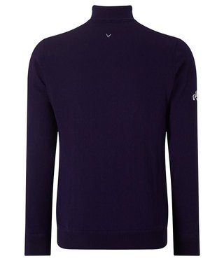 Callaway Windstopper 1/4 Zipped herr tröja, peacoat