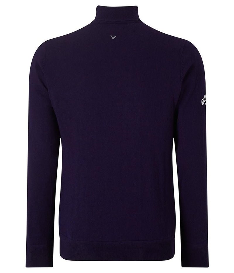 Callaway Windstopper 1/4 Zipped herr tröja, peacoat
