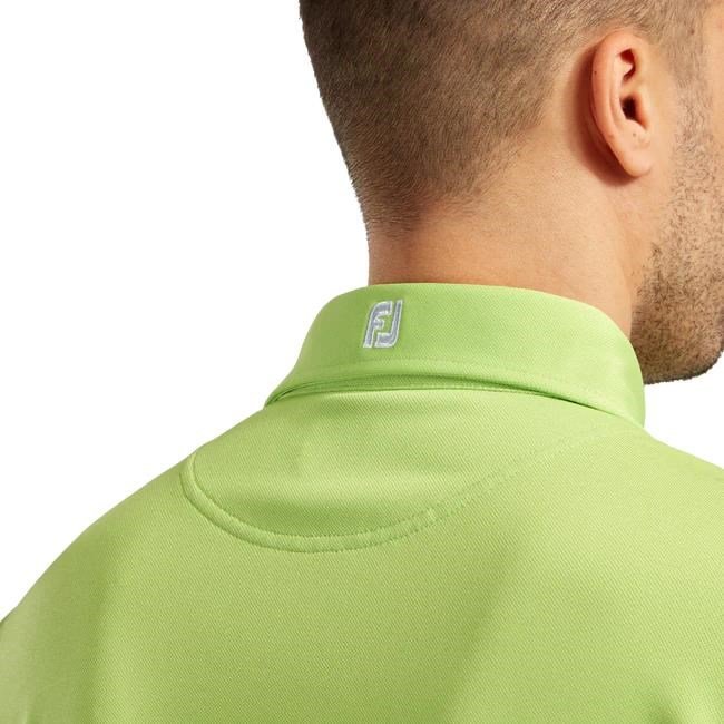 FootJoy Stretch Pique Solid herr polo, lime