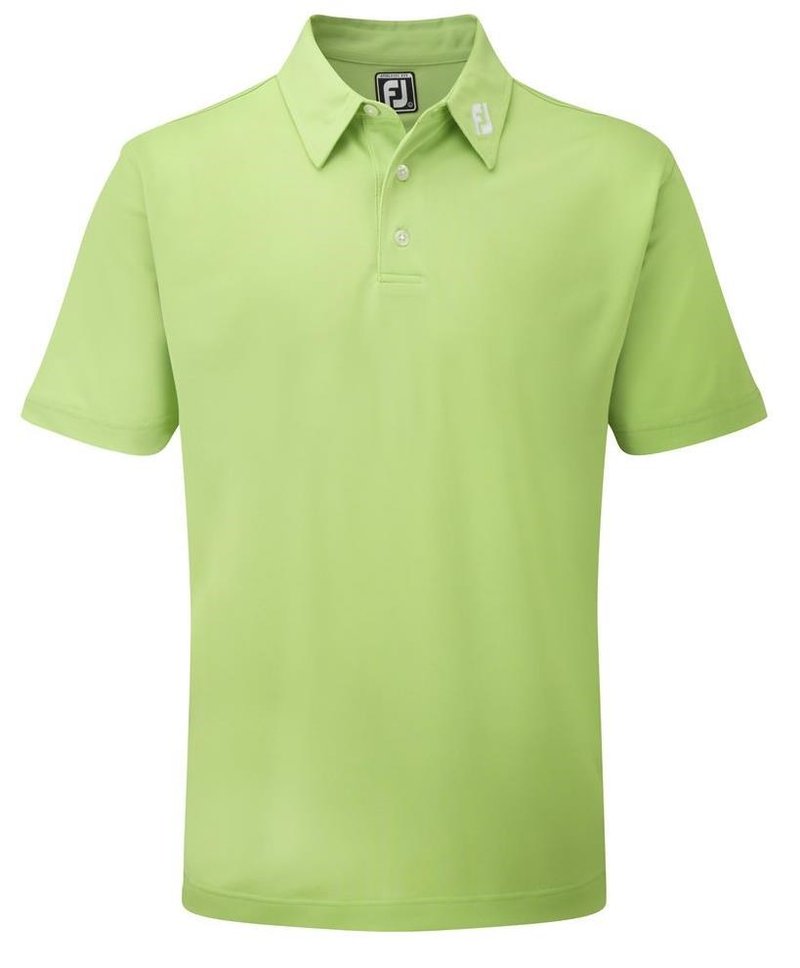 FootJoy Stretch Pique Solid herr polo, lime