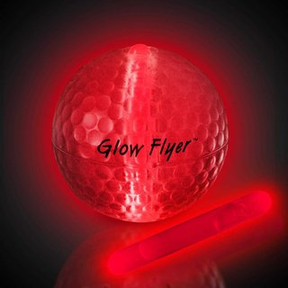 Masters Glow Flyer golfbollar, röda