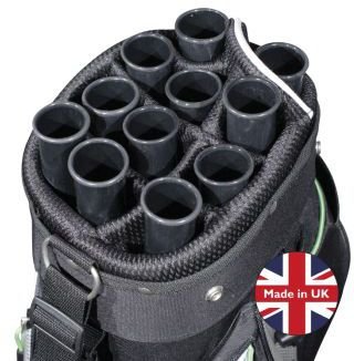 Bag Tube plastikrör för golfklubbor, 1 st, svart