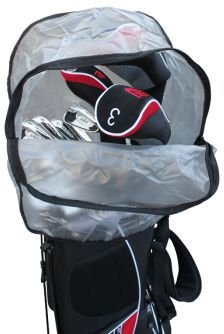Masters Raincover with Zip, svart/transparent