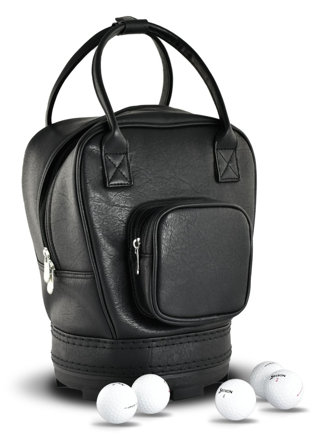 Masters Golf Leatherette Practice Ball Bag with Pocket