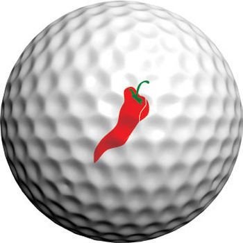 Masters Golfdotz klistermärken för golfbollar, Red Hot Chilli Peppers (24 klistermärken)