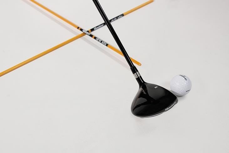 Masters Golf Masters Drill-Stix träningsriktningspinnar, 2-pack, limegrön