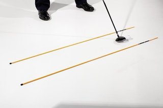 Masters Golf Masters Drill-Stix träningsriktningspinnar, 2-pack, limegrön
