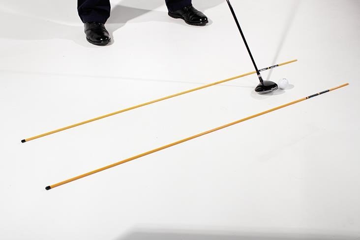 Masters Golf Masters Drill-Stix träningsriktningspinnar, 2-pack, rosa