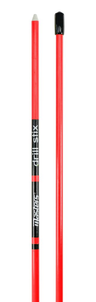Masters Golf Masters Drill-Stix träningsriktningspinnar, 2-pack, röd