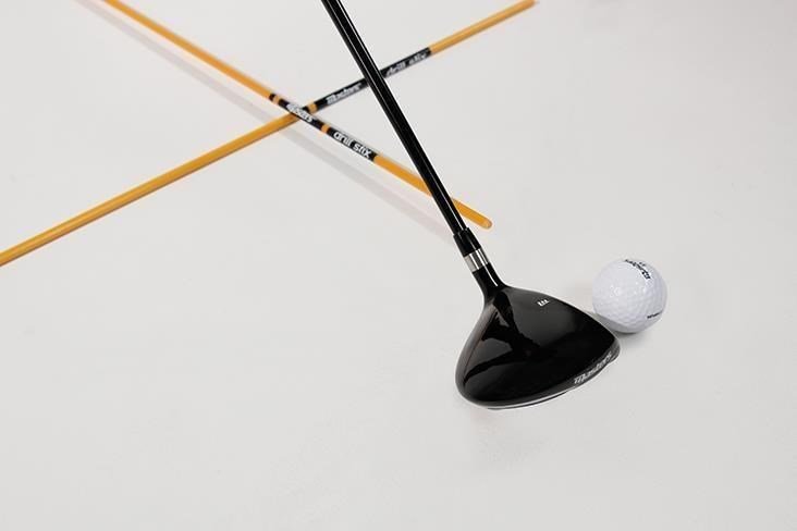 Masters Golf Masters Drill-Stix träningsriktningspinnar, 2-pack, vit
