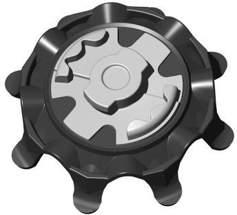 SoftSpikes Softspikes Stealth golfspikar, svart/silver, PINS (20st)