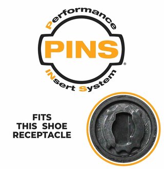 SoftSpikes Softspikes Stealth golfspikar, svart/silver, PINS (20st)