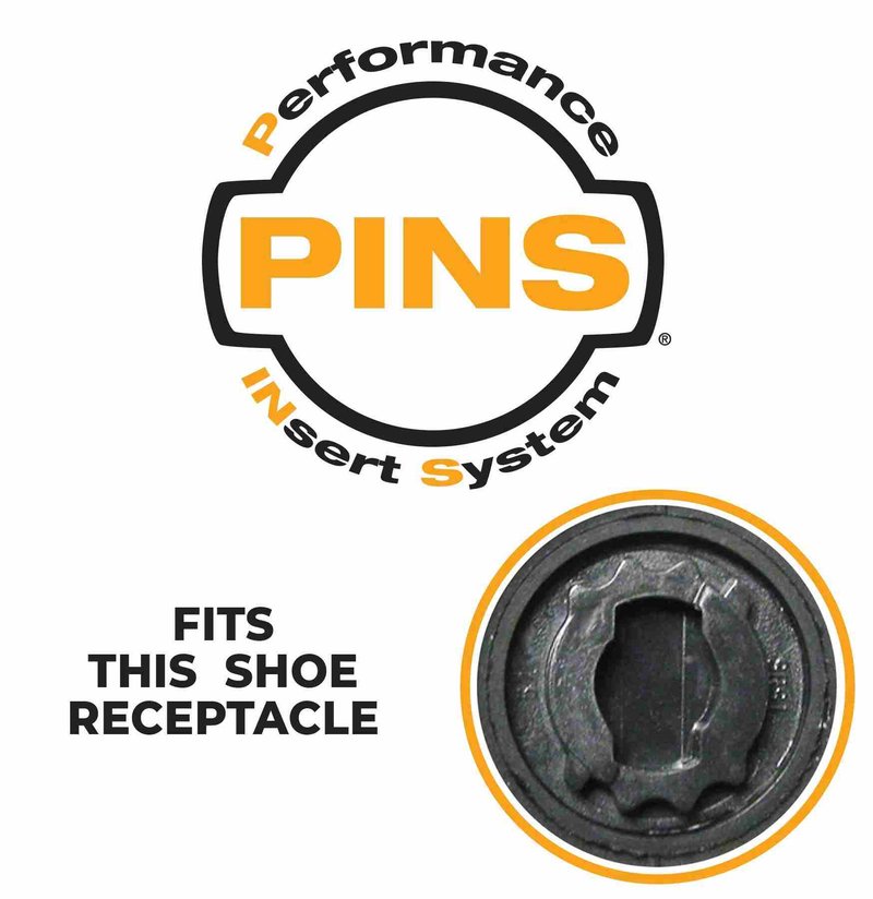 SoftSpikes Softspikes Stealth golfspikar, svart/silver, PINS (20st)