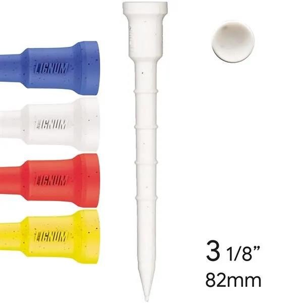 Lignum Tee 82mm (3 1/8") 12-pack, colour mix