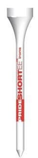Pride Professional Tee System Prolength Short Red trä-tees 53mm (2 1/8"), 25 st