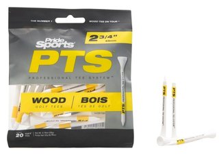 Pride Professional Tee System Prolength Yellow trä-tees 69mm (2 3/4"), 20st