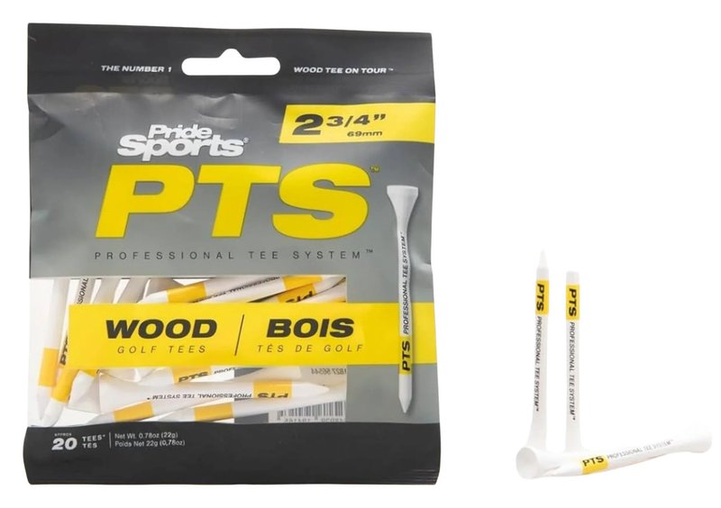 Pride Professional Tee System Prolength Yellow trä-tees 69mm (2 3/4"), 20st
