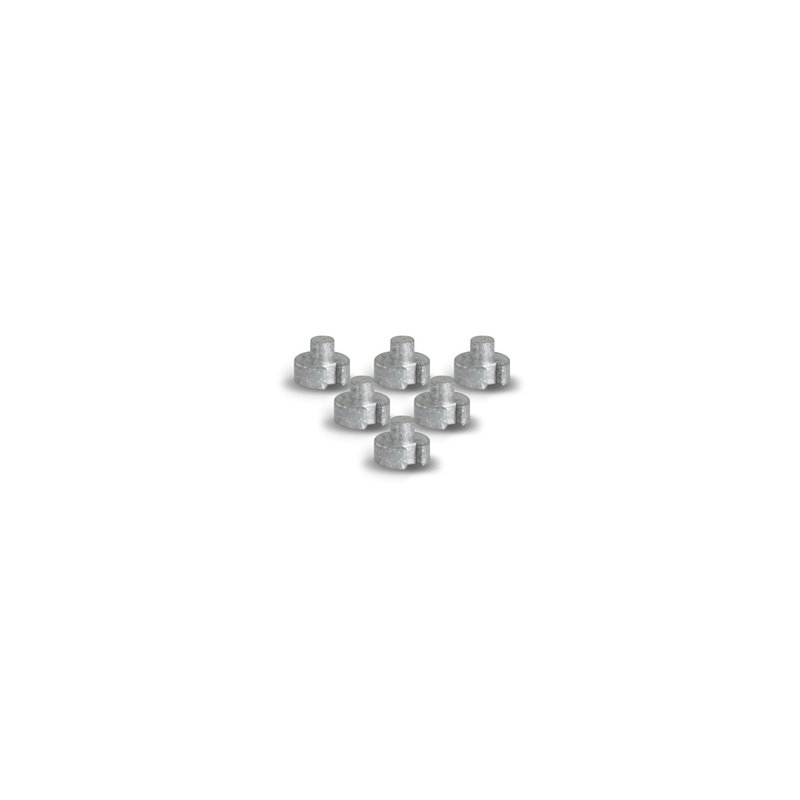 Masters Plug Weight Graphite - 2g (Pack of 6)