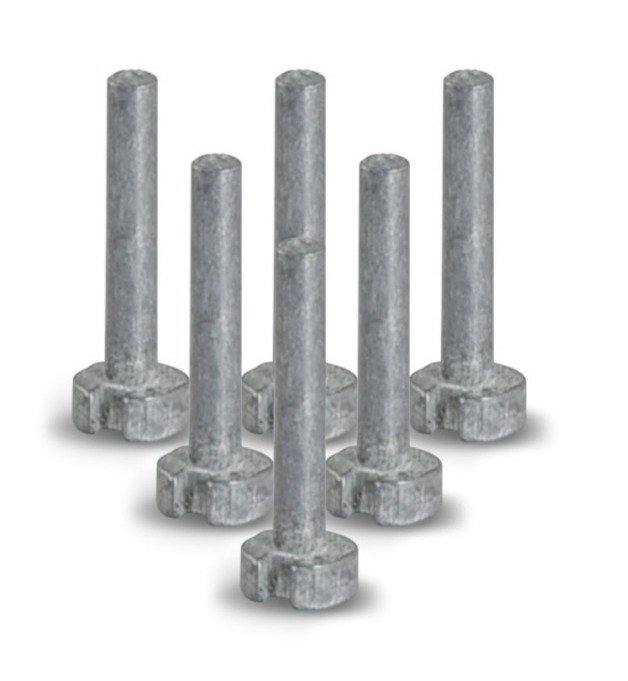 Masters Plug Weight Graphite - 4g (Pack of 6)