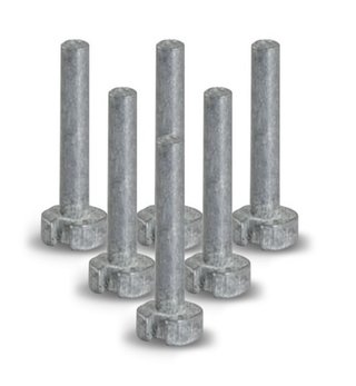 Masters Plug Weight Graphite - 4g (Pack of 6)