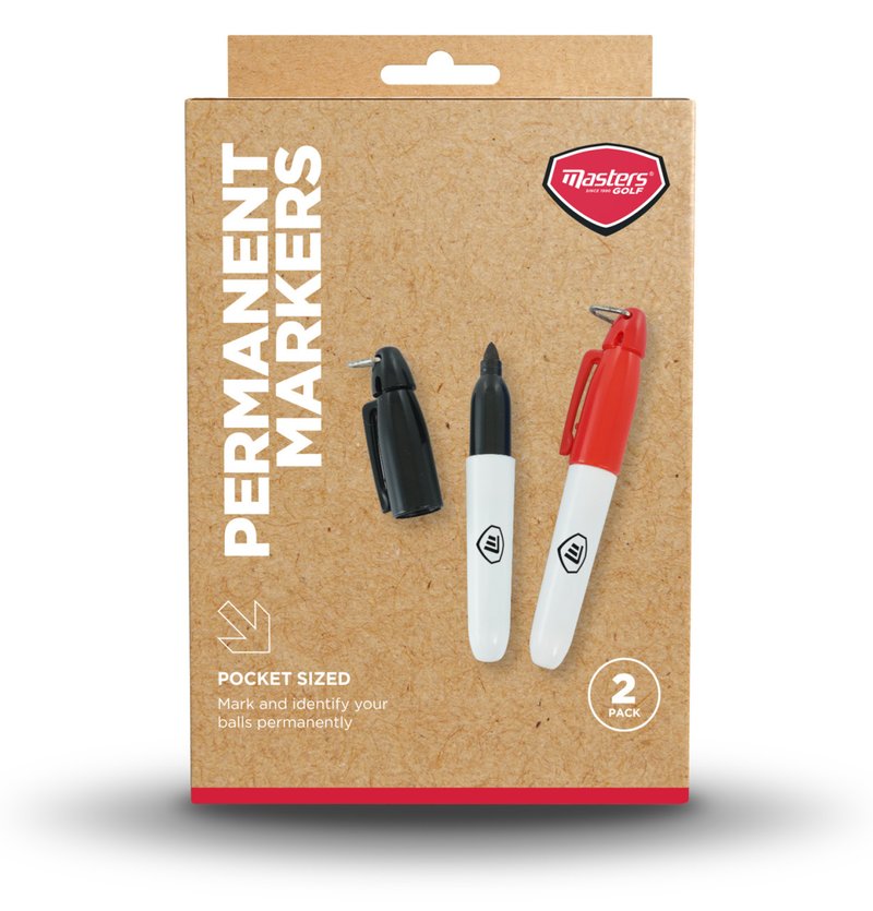 Masters Golf Waterproof Ball Marker Pens (2 pack)