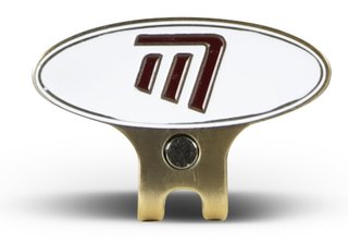 Masters Golf Cap Clip & Ball Marker bollmarkör, vit/röd