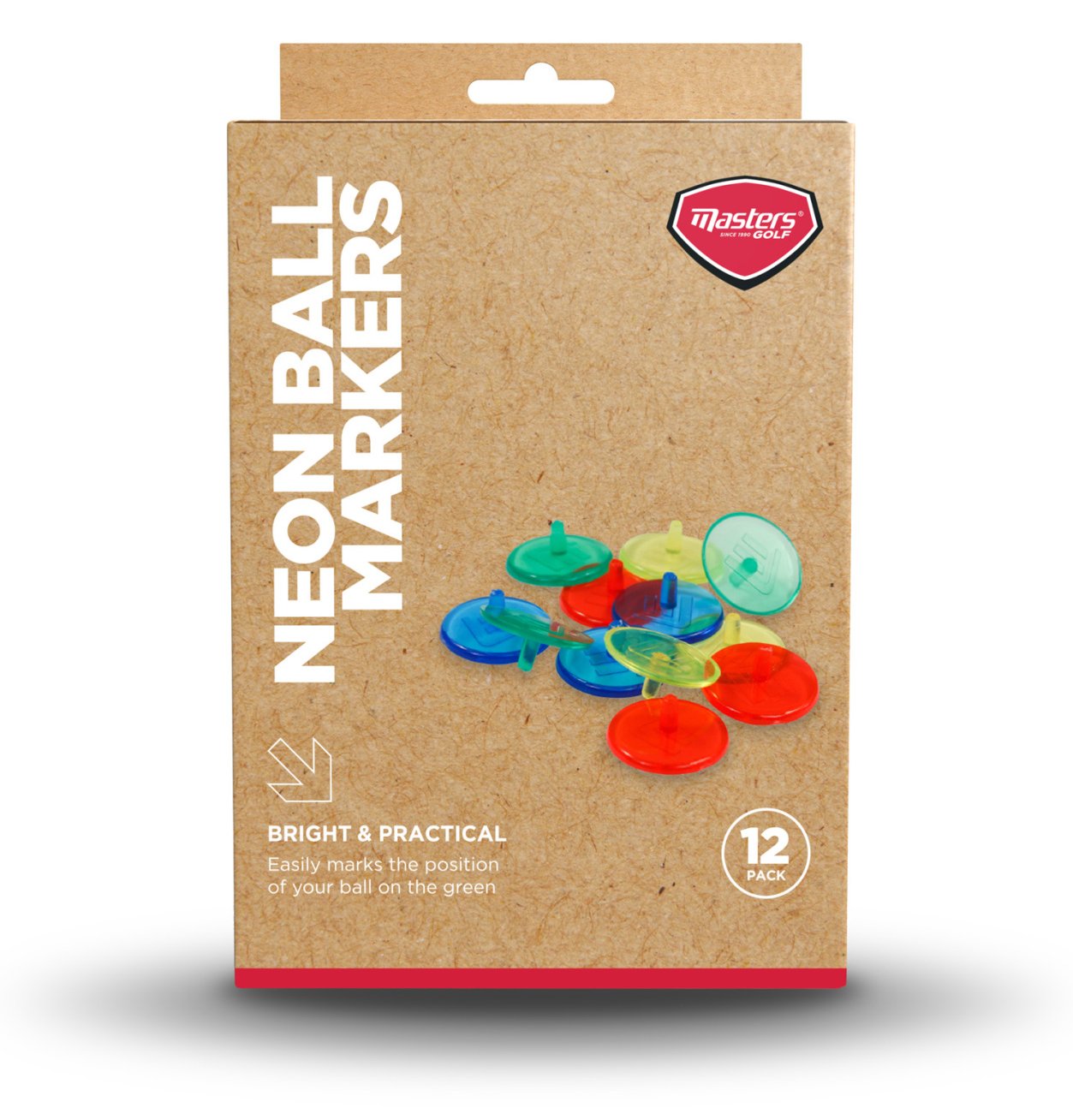 Masters Golf Neon Ball Markers (12 pack) bollmarkörer